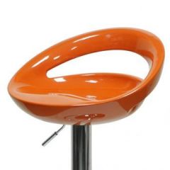 Барный стул Barneo N-6 Disco оранжевый глянец в Лысьве - lysva.mebel24.online | фото 2