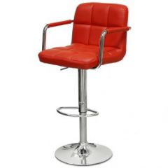 Барный стул Barneo N-69 Kruger Arm Красный в Лысьве - lysva.mebel24.online | фото