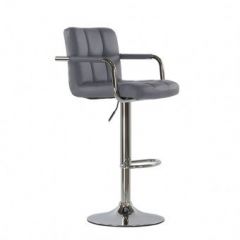 Барный стул Barneo N-69 Kruger Arm Серый в Лысьве - lysva.mebel24.online | фото