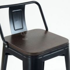 Барный стул N-238 Tolix Wood style Черный в Лысьве - lysva.mebel24.online | фото 3
