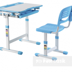 Комплект парта + стул трансформеры Cantare Blue в Лысьве - lysva.mebel24.online | фото