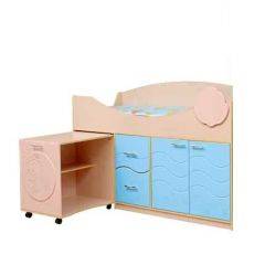 Набор мебели для детской Юниор -12.2 (700*1860) МДФ матовый в Лысьве - lysva.mebel24.online | фото 4