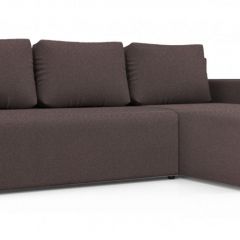 Диван угловой Алиса 3 Bahama PLUM - Teos Dark Brown в Лысьве - lysva.mebel24.online | фото