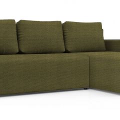 Диван угловой Алиса 3 Shaggy GREEN - TEOS BLACK в Лысьве - lysva.mebel24.online | фото