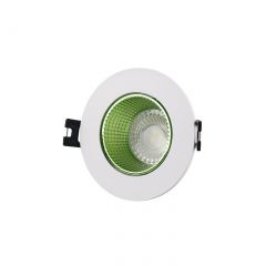 DK3061-WH+GR Встраиваемый светильник, IP 20, 10 Вт, GU5.3, LED, белый/зеленый, пластик в Лысьве - lysva.mebel24.online | фото