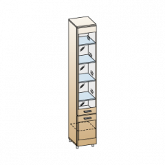 Гостиная Камелия Композиция 1 (Гикори Джексон темный) в Лысьве - lysva.mebel24.online | фото 3