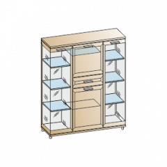 Гостиная Мелисса Композиция 6 (Гикори Джексон светлый) в Лысьве - lysva.mebel24.online | фото 2