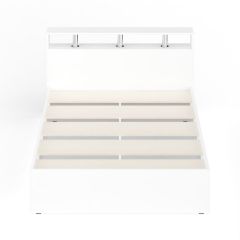 Камелия Кровать 1400, цвет белый, ШхГхВ 143,5х217х78,2 см., сп.м. 1400х2000 мм., без матраса, основание есть в Лысьве - lysva.mebel24.online | фото 5