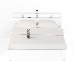 Камелия Кровать 1800, цвет белый, ШхГхВ 183,5х217х78,2 см., сп.м. 1800х2000 мм., без матраса, основание есть в Лысьве - lysva.mebel24.online | фото 2