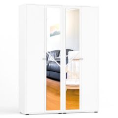 Камелия Шкаф 4-х створчатый, цвет белый, ШхГхВ 160х48х220 см., универсальная сборка, можно использовать как два отдельных шкафа в Лысьве - lysva.mebel24.online | фото