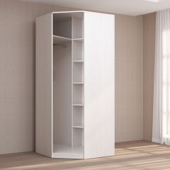 Кэт-4 Шкаф угловой (1 дв зерк) (МДФ Бодега белая) в Лысьве - lysva.mebel24.online | фото 2