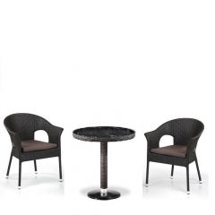 Кофейны комплект плетеной мебели T601/Y79A-W53 Brown (2+1) в Лысьве - lysva.mebel24.online | фото