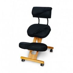 Коленный стул со спинкой Smartstool KW02В + Чехлы в Лысьве - lysva.mebel24.online | фото