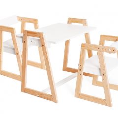 Комплект детской мебели стол и  два стула Я САМ "Лофт-Дуо" (Белый) в Лысьве - lysva.mebel24.online | фото 2