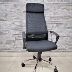 Кресло Barneo K-116 для персонала (черная ткань, черная сетка) в Лысьве - lysva.mebel24.online | фото