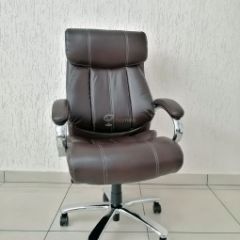 Кресло Barneo K-303 для руководителя (коричневая экокожа) в Лысьве - lysva.mebel24.online | фото 1
