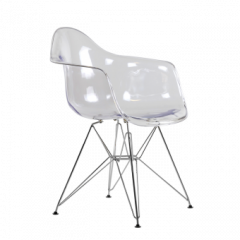 Кресло Barneo N-14-14 SteelMold прозрачный в Лысьве - lysva.mebel24.online | фото