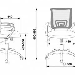 Кресло Бюрократ CH-695N/R/TW-11 красный TW-35N черный TW-11 в Лысьве - lysva.mebel24.online | фото 3