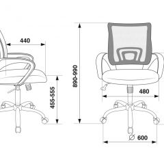 Кресло Бюрократ CH-695N/SL/OR/BLACK оранжевый TW-38-3 черный TW-11 в Лысьве - lysva.mebel24.online | фото 4