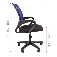 Кресло для оператора CHAIRMAN 696  LT (ткань стандарт 15-21/сетка TW-01) в Лысьве - lysva.mebel24.online | фото 5