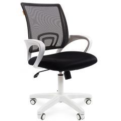 Кресло для оператора CHAIRMAN 696 white (ткань TW-11/сетка TW-01) в Лысьве - lysva.mebel24.online | фото
