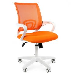 Кресло для оператора CHAIRMAN 696 white (ткань TW-16/сетка TW-66) в Лысьве - lysva.mebel24.online | фото 1