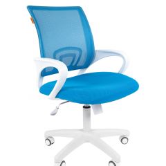 Кресло для оператора CHAIRMAN 696 white (ткань TW-43/сетка TW-34) в Лысьве - lysva.mebel24.online | фото