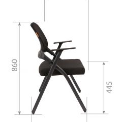 Кресло для посетителей CHAIRMAN NEXX (ткань стандарт черный/сетка DW-01) в Лысьве - lysva.mebel24.online | фото 7