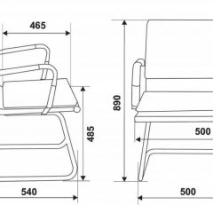 Кресло для посетителя Бюрократ CH-993-Low-V/grey серый в Лысьве - lysva.mebel24.online | фото 3