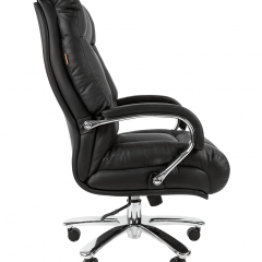 Кресло для руководителя CHAIRMAN 405 (Кожа) Черное в Лысьве - lysva.mebel24.online | фото 3