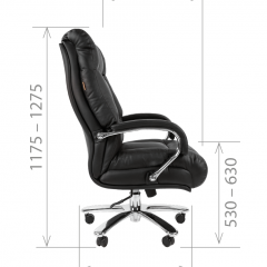 Кресло для руководителя CHAIRMAN 405 (Кожа) Черное в Лысьве - lysva.mebel24.online | фото 5