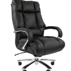 Кресло для руководителя CHAIRMAN 405 (Кожа) Черное в Лысьве - lysva.mebel24.online | фото 2