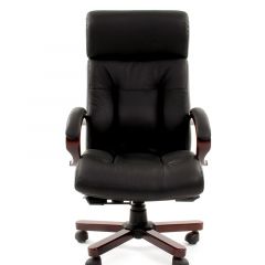Кресло для руководителя CHAIRMAN  421 (Натуральная кожа) Черное в Лысьве - lysva.mebel24.online | фото 2