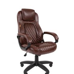 Кресло для руководителя  CHAIRMAN 432 (Экокожа коричневая) в Лысьве - lysva.mebel24.online | фото