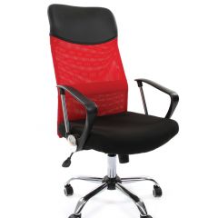 Кресло для руководителя CHAIRMAN 610 N (15-21 черный/сетка красный) в Лысьве - lysva.mebel24.online | фото