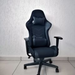 Кресло геймерское Barneo K-50 (черная сетка черные вставки) в Лысьве - lysva.mebel24.online | фото