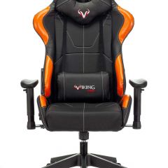 Кресло игровое Бюрократ VIKING 5 AERO ORANGE черный/оранжевый в Лысьве - lysva.mebel24.online | фото 3