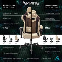 Кресло игровое Бюрократ VIKING 6 KNIGHT BL FABRIC синий в Лысьве - lysva.mebel24.online | фото 5