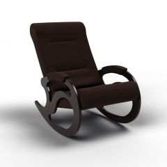 Кресло-качалка Вилла 11-Т-Ш (тканьвенге) ШОКОЛАД в Лысьве - lysva.mebel24.online | фото
