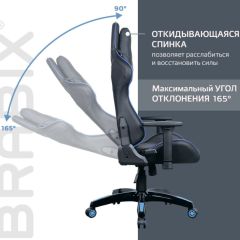 Кресло компьютерное BRABIX "GT Carbon GM-120" (черное/синее) 531930 в Лысьве - lysva.mebel24.online | фото 6