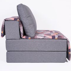 Кресло-кровать бескаркасное Харви (серый-сноу манго) в Лысьве - lysva.mebel24.online | фото 3