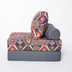 Кресло-кровать-пуф бескаркасное Прайм (мехико серый-графит) в Лысьве - lysva.mebel24.online | фото