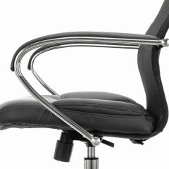 Кресло офисное BRABIX PREMIUM "Stalker EX-608 CH" (хром, ткань-сетка/кожзам, черное) 532091 в Лысьве - lysva.mebel24.online | фото 4