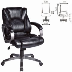 Кресло офисное BRABIX "Eldorado EX-504", экокожа, черное, 530874 в Лысьве - lysva.mebel24.online | фото 3