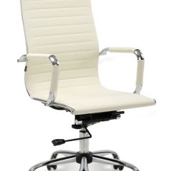 Кресло офисное BRABIX "Energy EX-509" (экокожа, хром, бежевое) 531166 в Лысьве - lysva.mebel24.online | фото