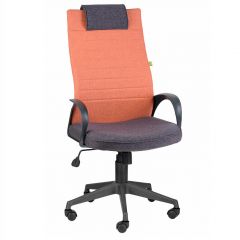 Кресло Квест HOME (Ткань КФ-28/КФ-13) оранжевый-сливовый в Лысьве - lysva.mebel24.online | фото