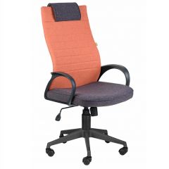 Кресло Квест HOME (Ткань КФ-28/КФ-13) оранжевый-сливовый в Лысьве - lysva.mebel24.online | фото 2