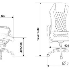 Кресло руководителя Бюрократ _AURA/BROWN коричневый в Лысьве - lysva.mebel24.online | фото 4