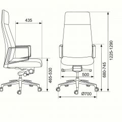 Кресло руководителя Бюрократ _JONS/CASHGREY серый в Лысьве - lysva.mebel24.online | фото 4