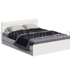 НЭНСИ NEW Кровать 1,4 м с ПМ (Белый глянец холодный/Белый) в Лысьве - lysva.mebel24.online | фото
